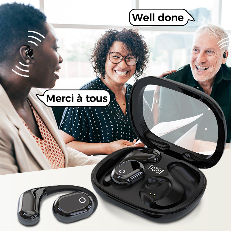 Auricolari Per Traduzione AI, Traduttore In Tempo Reale 164 Lingue, Cuffie Bluetooth 5.4, Nero, 32 G, Con Pulsante Di Controllo Per Viaggi, Affari - 3
