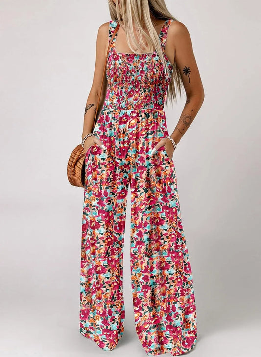 Tuta casual da donna senza maniche con stampa