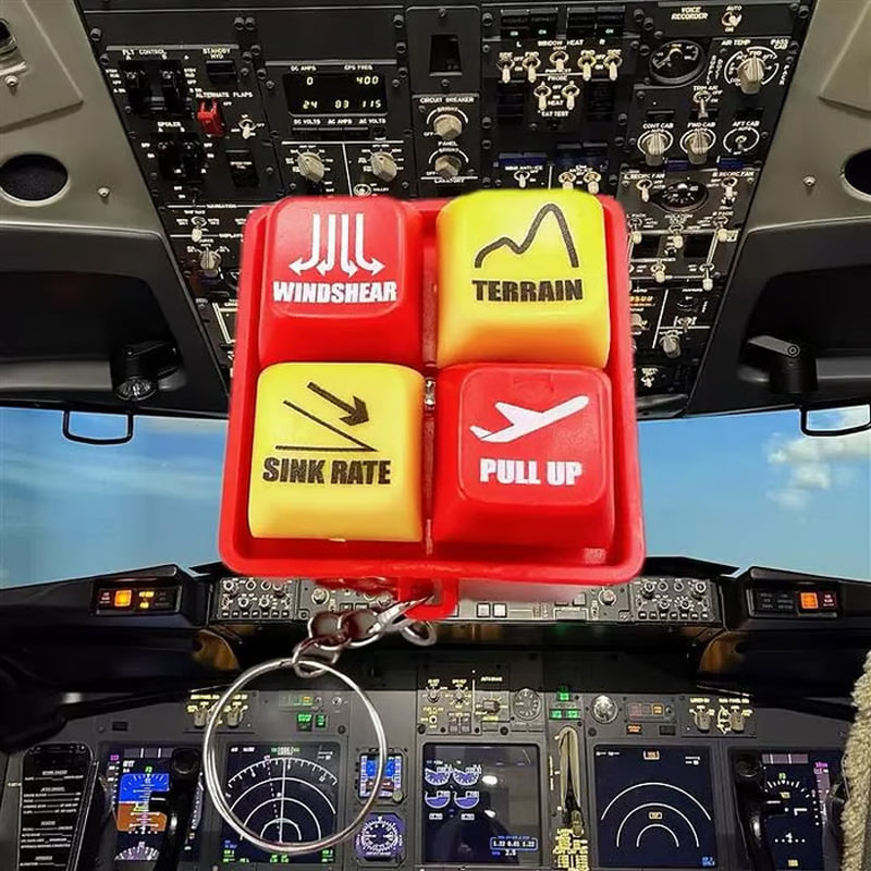 Portachiavi EGPWS Con Allarme Cabina Di Pilotaggio - Simulatore Suoni Emergenza Aerei