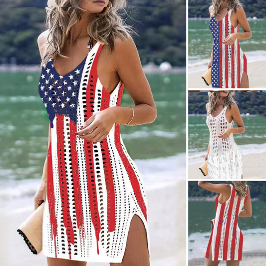 Copricostume Donna in Maglia Traforata