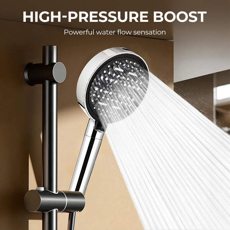 Soffione Doccia Boona King Krome, Massima Pressione, 3 Impostazioni, Design Seattle - 4