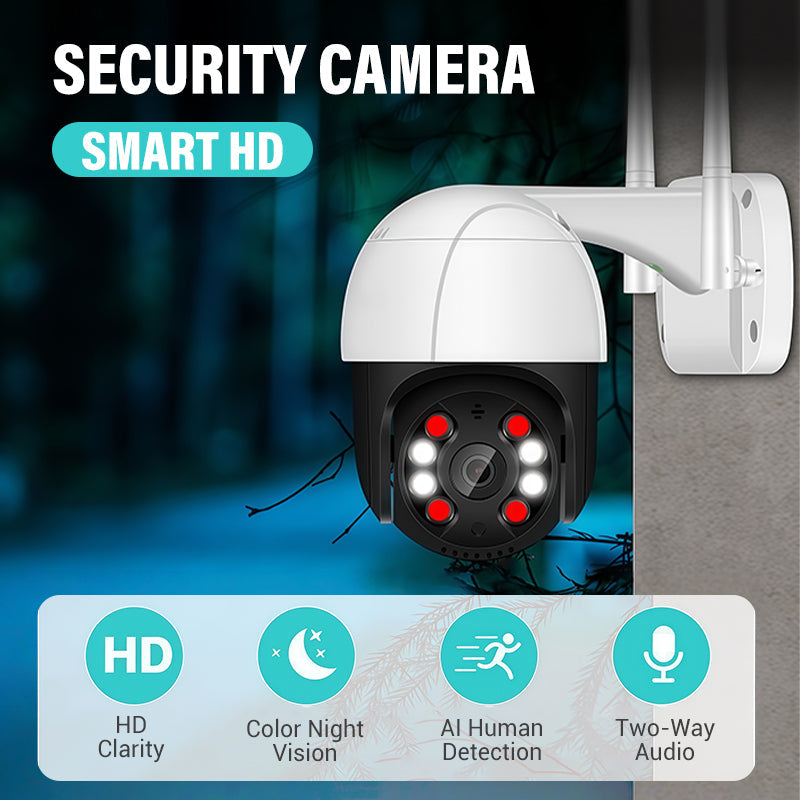 Telecamera IP di sicurezza Tuya da 6MP 2.4G/5G WiFi Mini telecamere PTZ esterne Audio bidirezionale SmartLife Video sorveglianza domestica Alexa Google Home  30