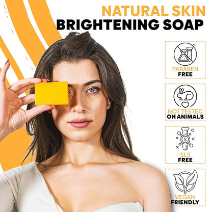 Sapone Schiarente per la Pelle al Limone, Curcuma e Acido Kojico