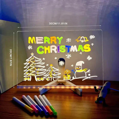 🎅Prodotti natalizi più venduti 🎨Bacheca LED🎁Acquistane 1 e ricevi in omaggio 7 penne colorate