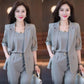 Completo Blazer Sottile da Donna alla Moda a 3 Pezzi