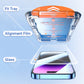Pellicola Protettiva in Vetro Temperato 4K HD o Anti-Spia per iPhone, Installazione Automatica senza Polvere