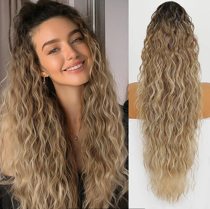 🔥🔥Extension per capelli ricci ondulati e soffici con coda di cavallo