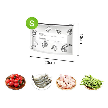 Buste Riutilizzabili per Alimenti in Alluminio con Chiusura Ermetica