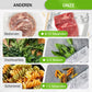 Buste Riutilizzabili per Alimenti in Alluminio con Chiusura Ermetica