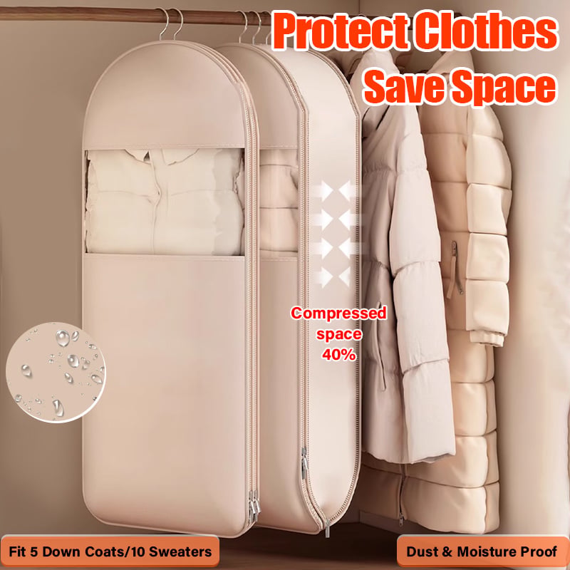 2 Custodie Per Abiti Con Cerniera – Impermeabili E Senza BPA – Per Viaggi E Guardaroba – PEVA Trasparente - 4
