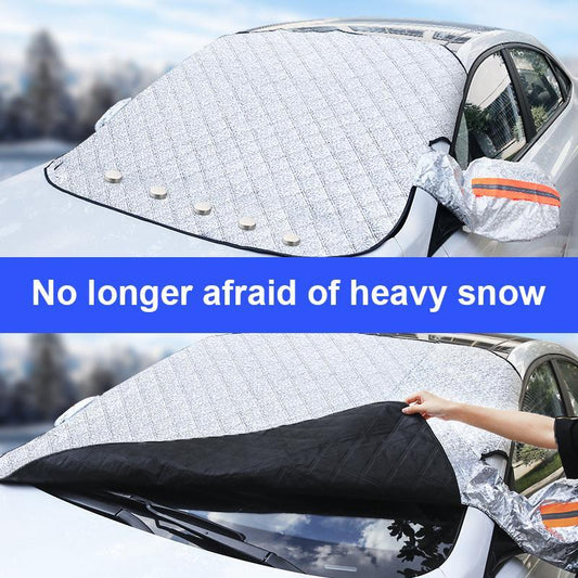 🚗 ACQUISTA 2 E NE OTTIENI 1 GRATIS! ✨ Copertura magnetica a 4 strati per parabrezza auto - Isolamento termico e protezione dal gelo con facile installazione ❄️🔗