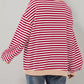Top da Donna Oversize a Righe con Maniche Lunghe