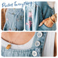 Tuta in Denim con Stampa Floreale in Stile Vintage