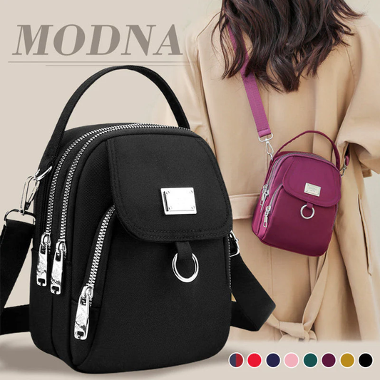 Borsa a tracolla capiente e alla moda con più scomparti
