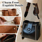 Borsa vintage alla moda con tracolla larga e regolabile