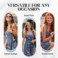 Tuta in Denim con Stampa Floreale in Stile Vintage