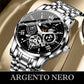 🎄 Saldi Natalizi: 50% DI SCONTO! ⌚ Orologio Meccanico Automatico da Uomo – Scheletro Romano Impermeabile, Cassa in Acciaio Inossidabile & Movimento a Carica Automatica ⚙️✨📦