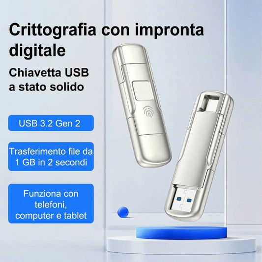 Fingerprint Encrypted Solid State Flash Drive