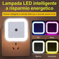 Lampada a risparmio energetico con sensore di controllo della luce intelligente a LED