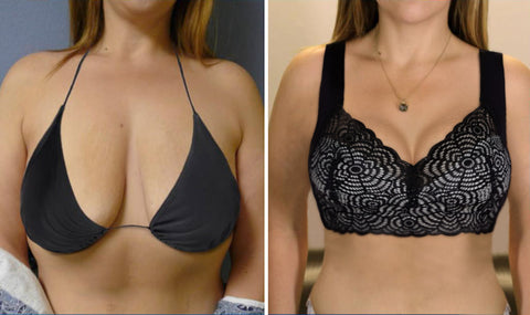 Reggiseno in pizzo confortevole e di sostegno per taglie forti