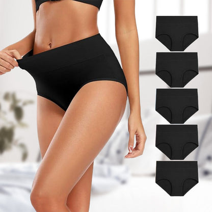 Slip in Cotone a Vita Alta con Effetto Push-Up dei Fianchi per Donne Taglie Comode