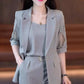 Completo Blazer Sottile da Donna alla Moda a 3 Pezzi