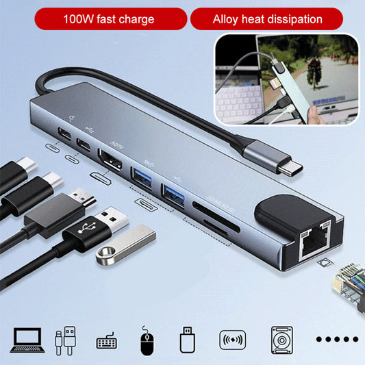 Docking Station Multiporta 8 in 1 con Interfacce Multiple