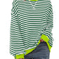 Top da Donna Oversize a Righe con Maniche Lunghe