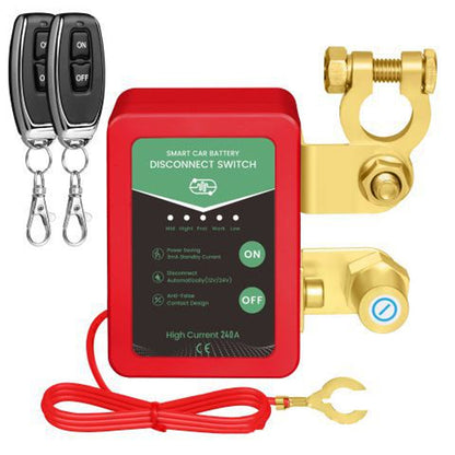 ⏳ SCONTO DEL 50% a tempo limitato ⏰ Interruttore di scollegamento batteria auto 12V/24V con telecomando