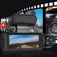 Dash cam con grandangolo da 170° e doppia lente 1080p