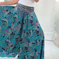 ✈️Pantaloni leggeri con stampa etnica Paisley elasticizzati in vita