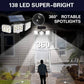 Lampada Solare da Parete a 3 Faretti LED