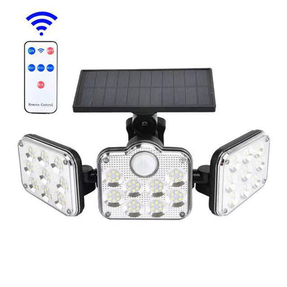 Lampada Solare da Parete a 3 Faretti LED