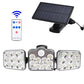 Lampada Solare da Parete a 3 Faretti LED