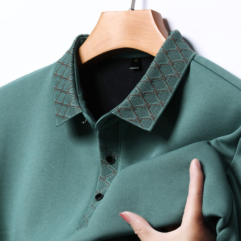 Camicia a maniche lunghe da uomo in colore solido