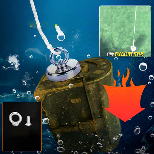 Kit magnete da recupero da oltre 900 kg – Cerca oro, argento e tesori perduti! 💰🧲