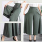 Pantaloni larghi da donna in seta ghiacciata