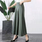 Pantaloni larghi da donna in seta ghiacciata