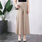 Pantaloni larghi da donna in seta ghiacciata