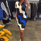 Abito da Donna con Scollo a V e Maniche Corte