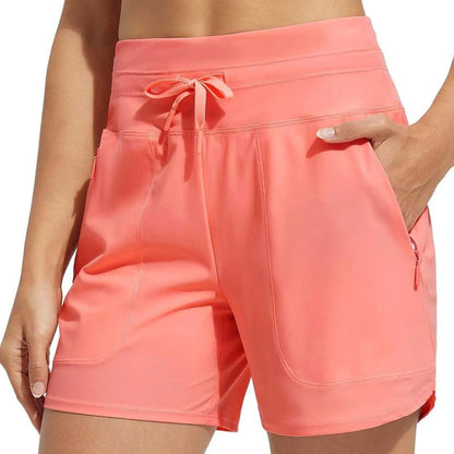 🌞Vendita calda estiva 49% di sconto🩳Pantaloncini da bagno da donna a vita alta ad asciugatura rapida