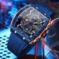 Stile Cyberpunk Futuristico – Orologio al Quarzo Multifunzionale e alla Moda per Uomo