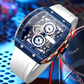 Stile Cyberpunk Futuristico – Orologio al Quarzo Multifunzionale e alla Moda per Uomo