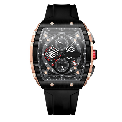 Stile Cyberpunk Futuristico – Orologio al Quarzo Multifunzionale e alla Moda per Uomo