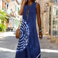 Vestito Midi Casuale Senza Maniche Da Donna