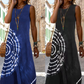 Vestito Midi Casuale Senza Maniche Da Donna