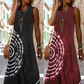 Vestito Midi Casuale Senza Maniche Da Donna