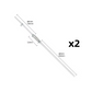Tubo Spurgo Freno con Valvola di Ritegno - Kit per Spurgo Frizione Auto Moto