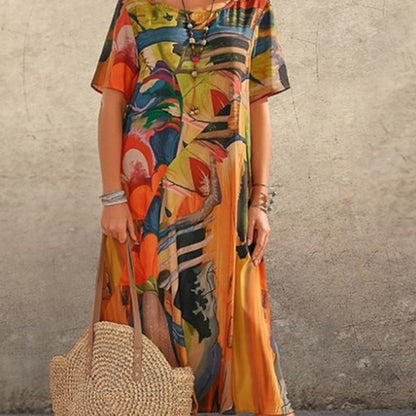 🎉Promozione dell'ultimo giorno - 50% di sconto💃Elegante abito in seta di gelso