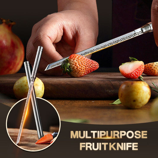 🔥Ultimi due giorni! 50% di sconto！Coltello da frutta portatile multiuso per esterni con fodero